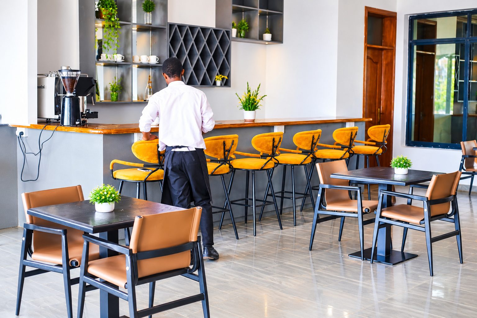 Bar and café